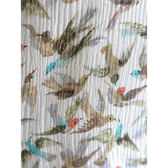 Leifsdottir Anthropologie 100% Silk Lined‎ Blouse Top Shirt Sparrow Size 6 Boho - Picture 4 of 10